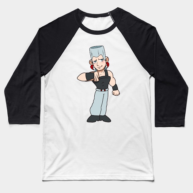 Mini Jean Pierre Polnareff Baseball T-Shirt by emmydragonartz 